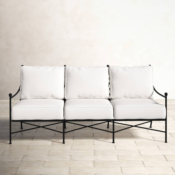 Lucier Patio Dining Armchair with Cushion & Reviews Birch Lane